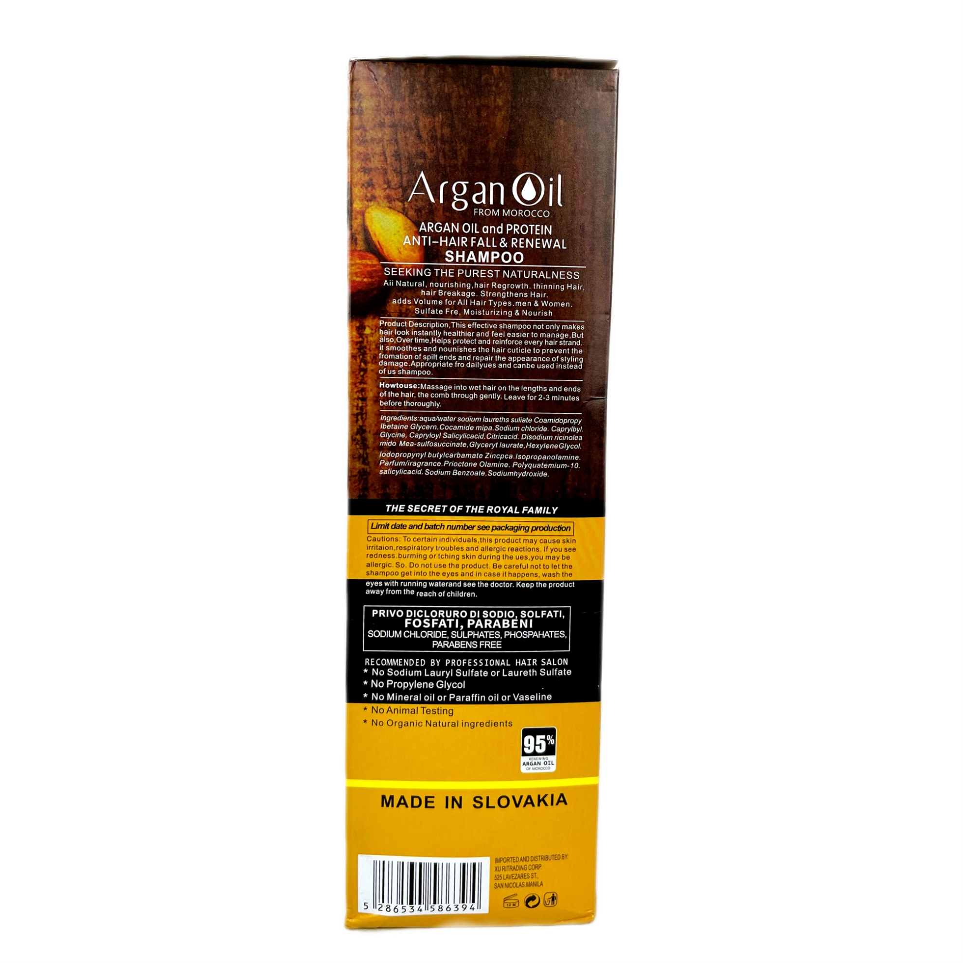 تصویر  شامپو تقویت کننده و ترمیم کننده مو لایتنس مدل argan حجم 900 میلی لیتر