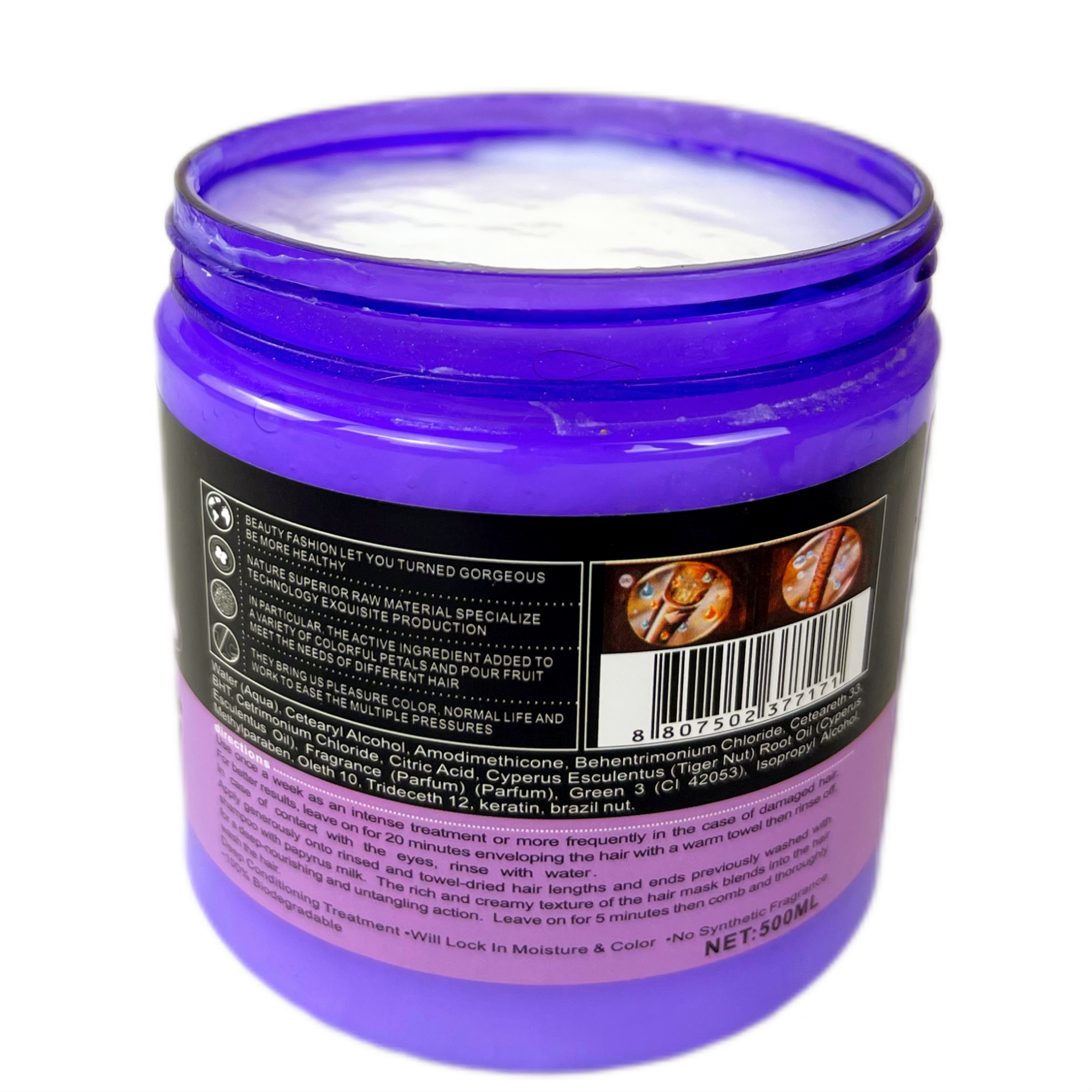تصویر  ماسک مو کراتین مدل Lavender حجم 500 میلی لیتر