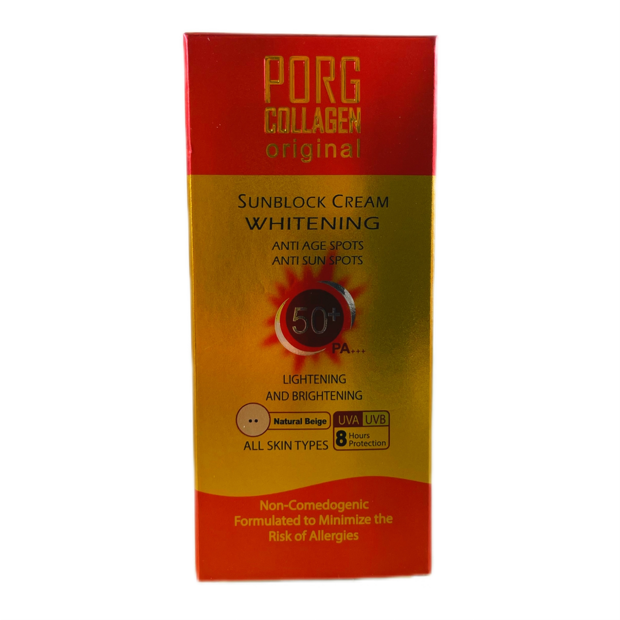 تصویر  کرم ضد آفتاب کلاژن با SPF50 بژ طبیعی (Natural Beige)