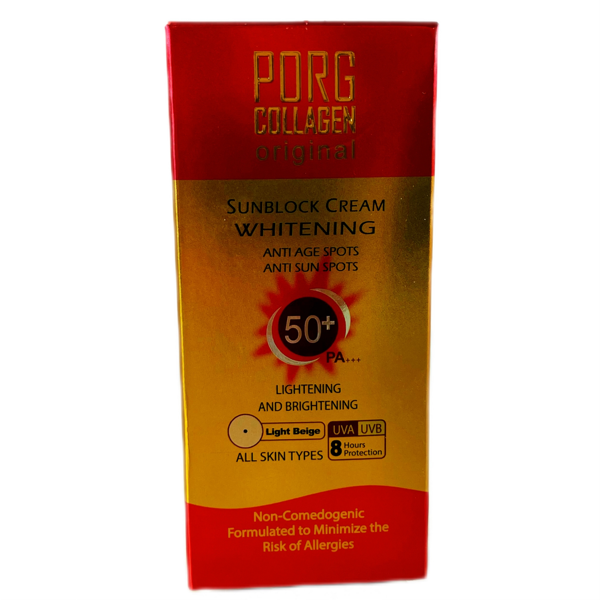 تصویر  کرم ضد آفتاب کلاژن با SPF50 بژ روشن (Light Beige)