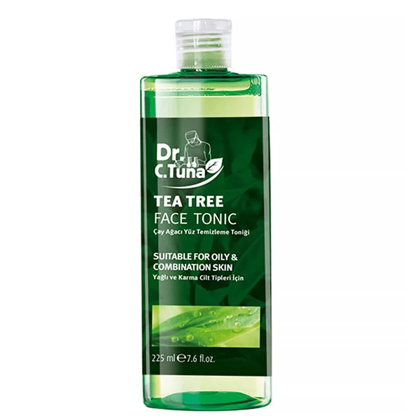 تصویر  تونر پاک کننده آرایش صورت دکتر سی تونا مدل Tea Tree حجم 225 میلی لیتر