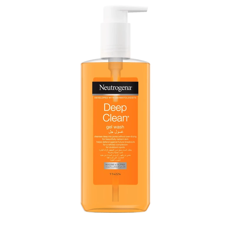 تصویر  ژل شستشو صورت نوتروژینا مدل Deep Clean حجم 200 میلی لیتر