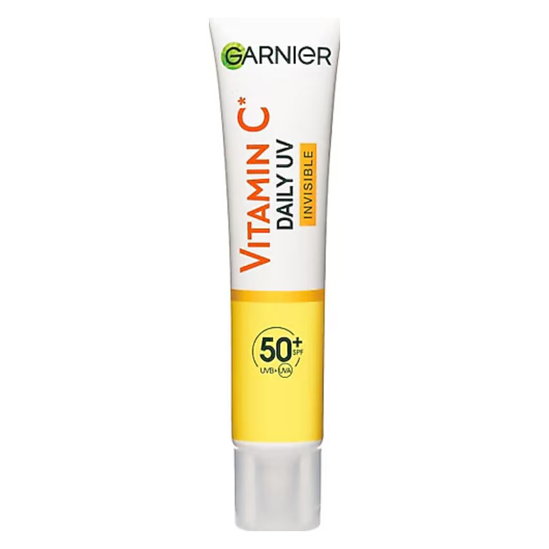 تصویر  کرم ضد آفتاب ویتامین سی گارنیر مدل بی رنگ SPF50 حجم 40 میلی لیتر