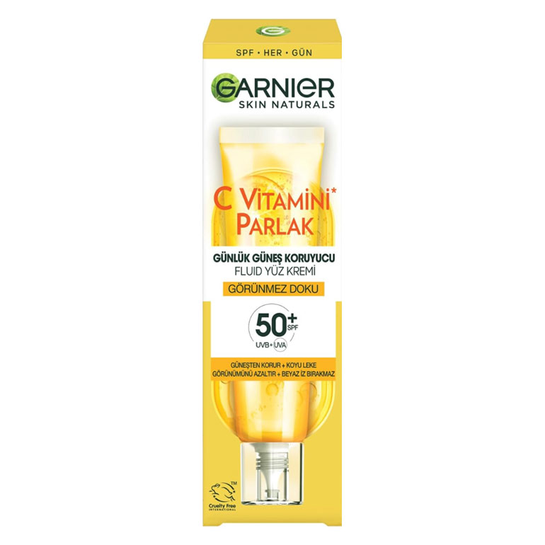 تصویر  کرم ضد آفتاب ویتامین سی گارنیر مدل بی رنگ SPF50 حجم 40 میلی لیتر